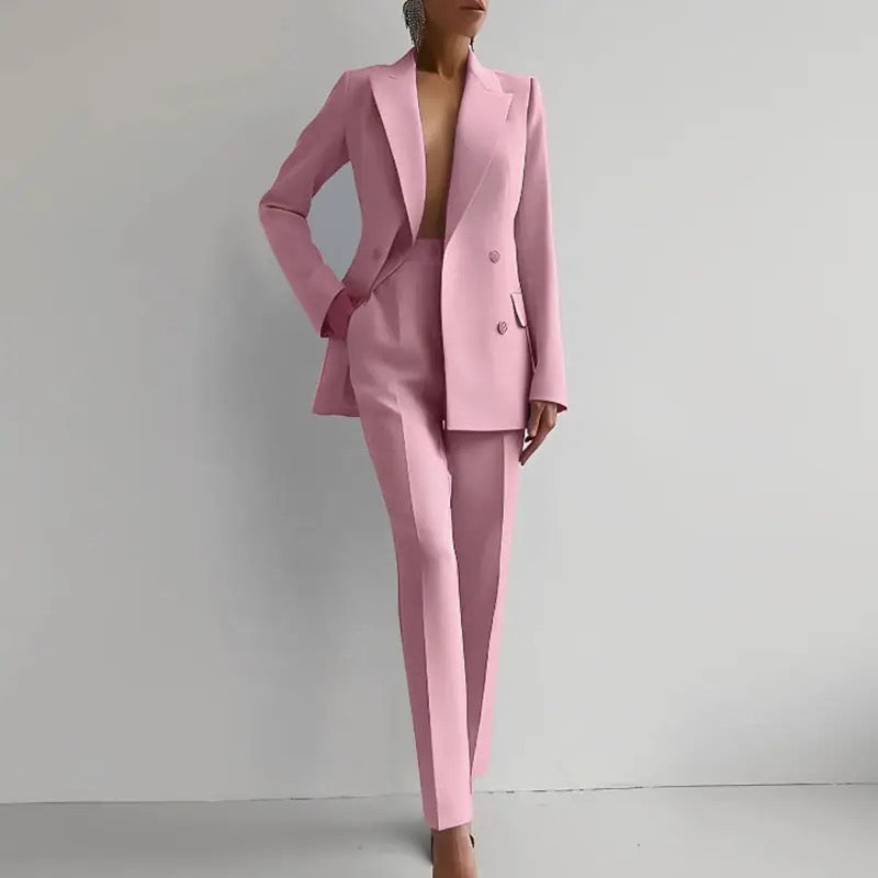 Boutique Eliza™ | Women’s Slim Fit Tailored Cigarette Pantsuit