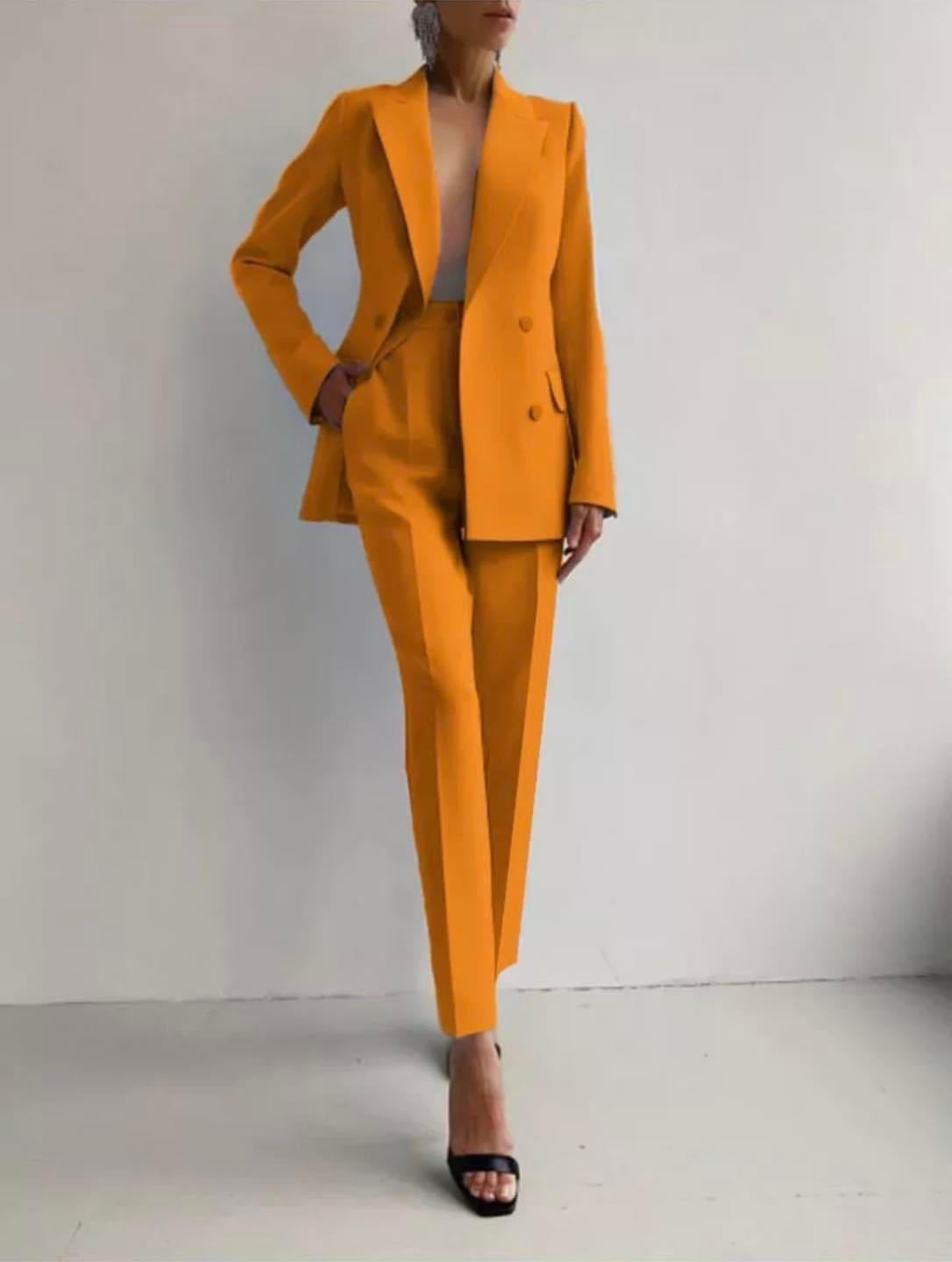 Boutique Eliza™ | Women’s Slim Fit Tailored Cigarette Pantsuit