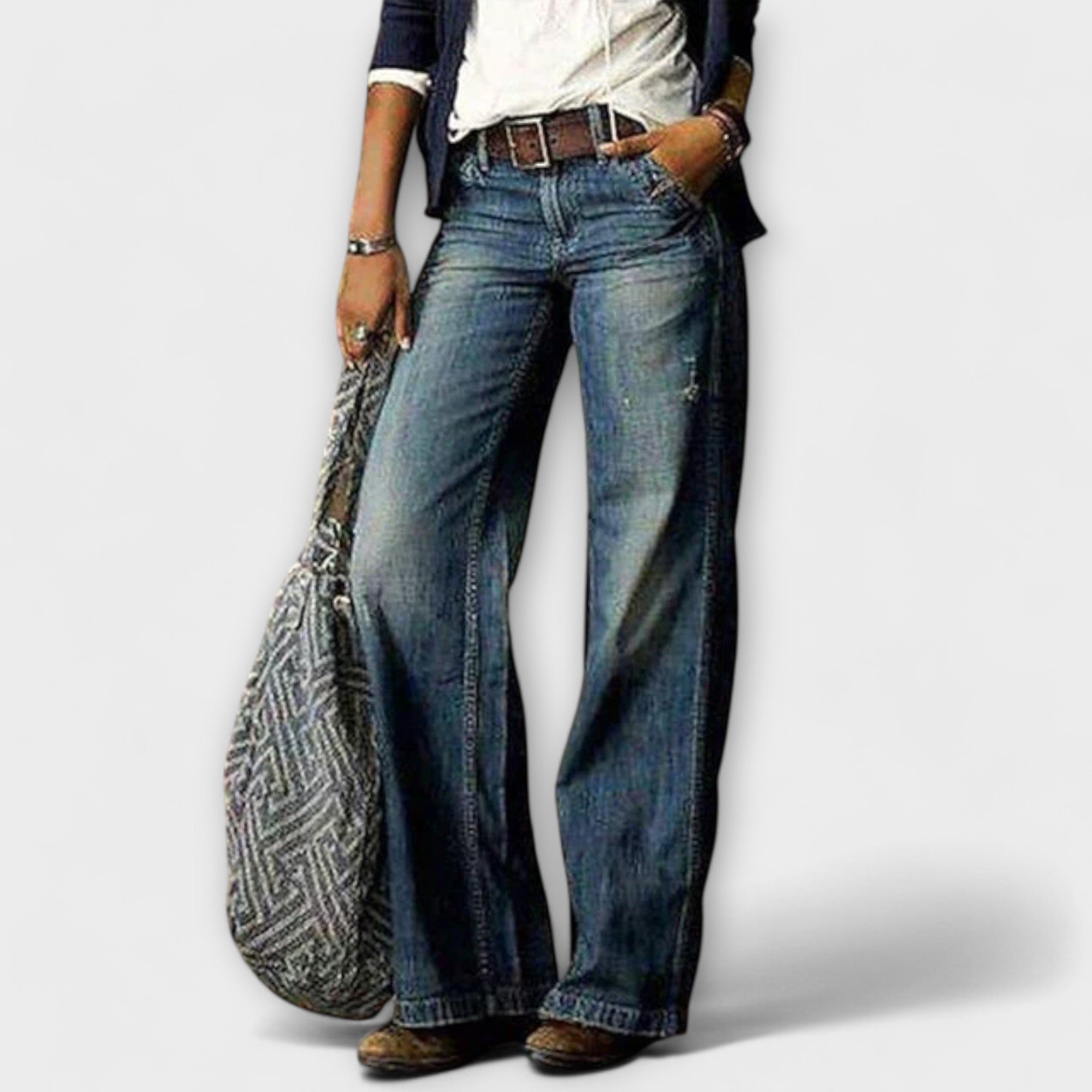 Boutique Eliza™ | Wide-leg denim trousers