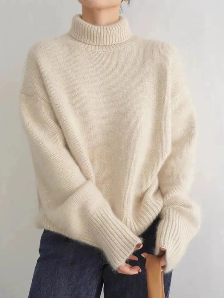 Isabella – High Neck Cashmere Sweater