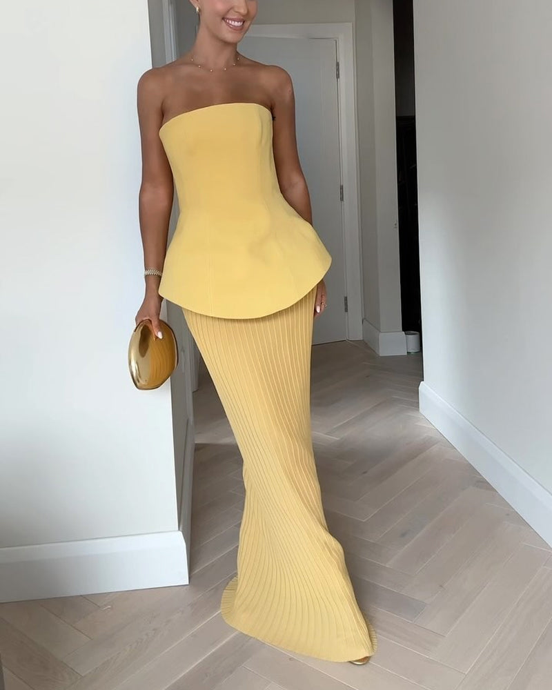 Sheena - Strapless Maxi Dress