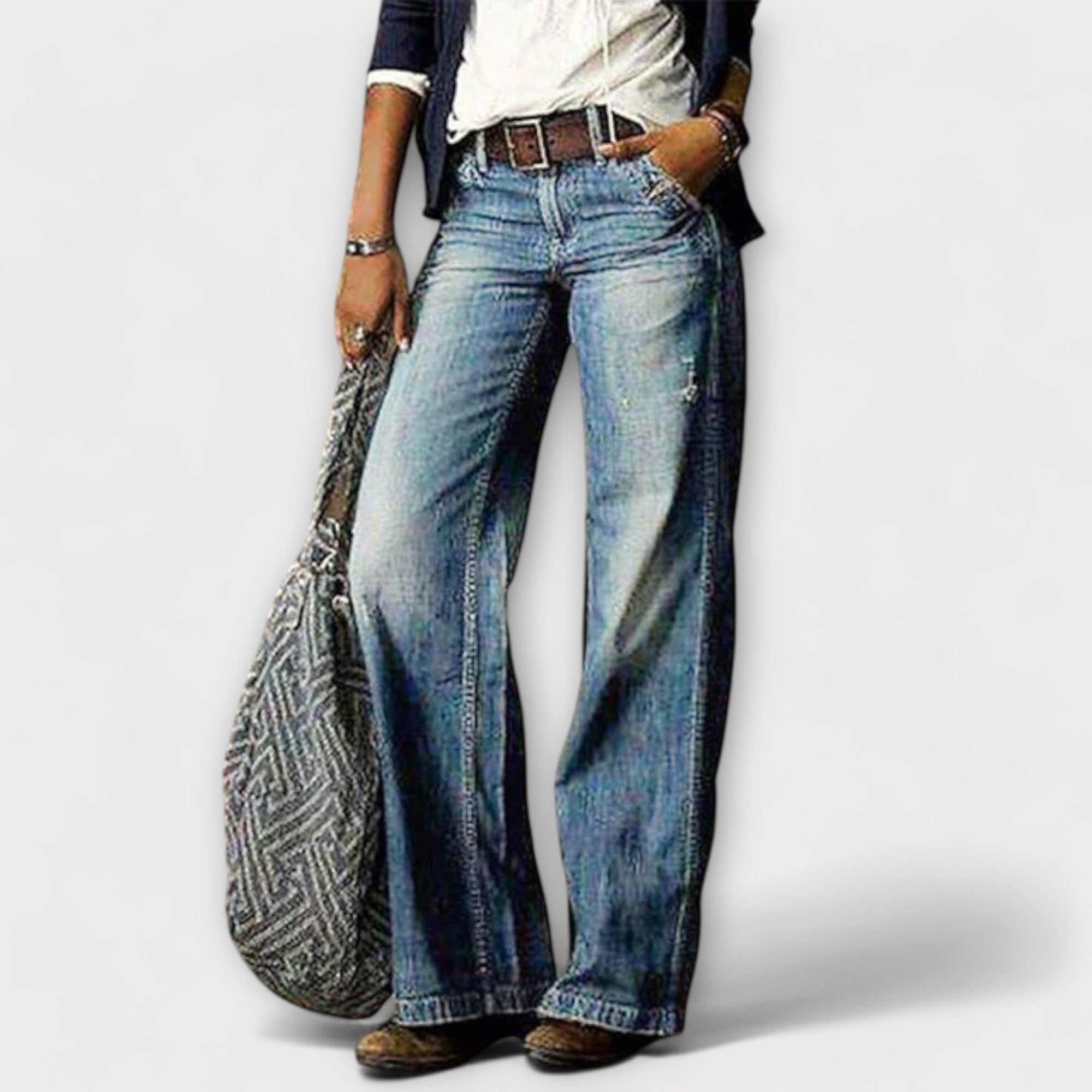 Boutique Eliza™ | Wide-leg denim trousers