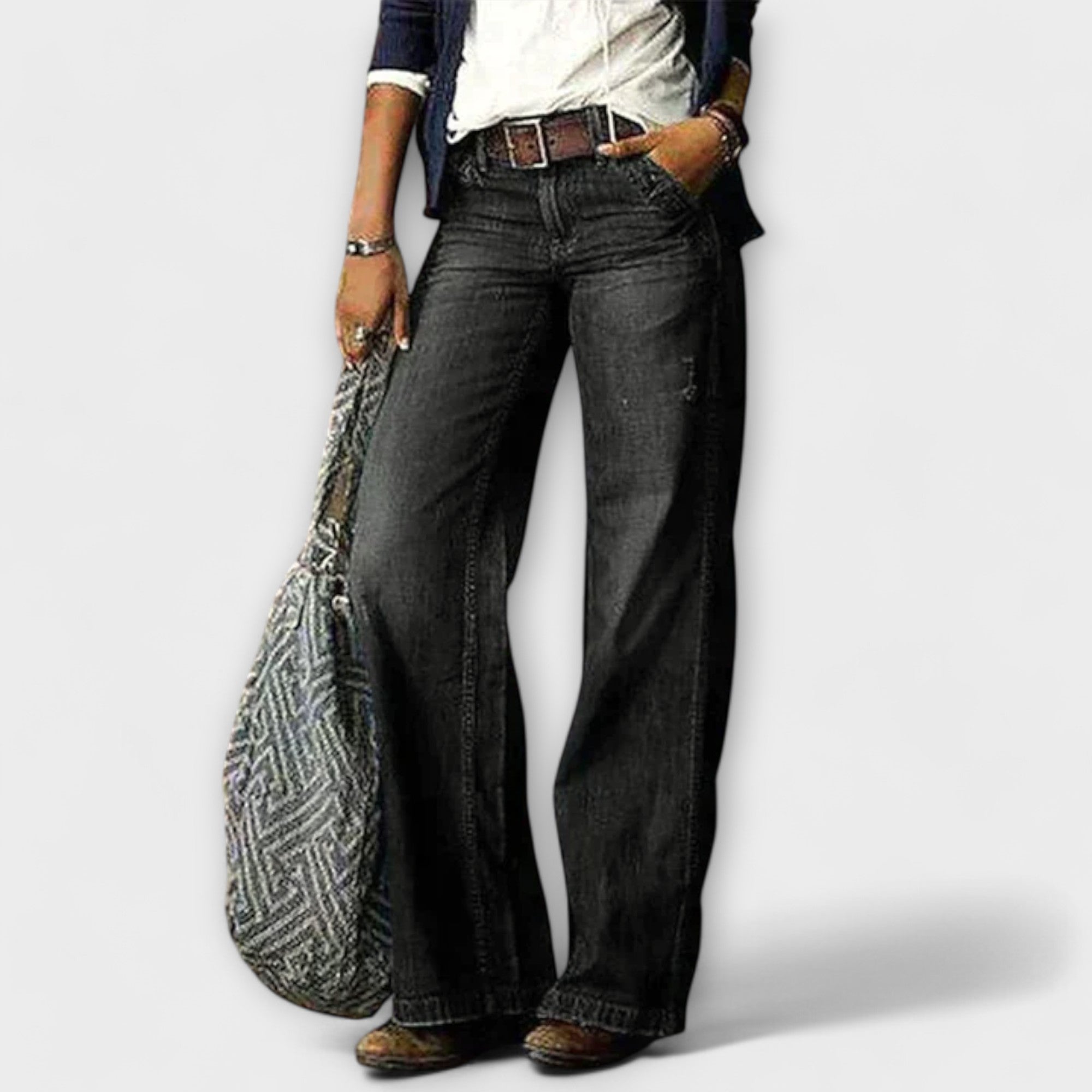 Boutique Eliza™ | Wide-leg denim trousers