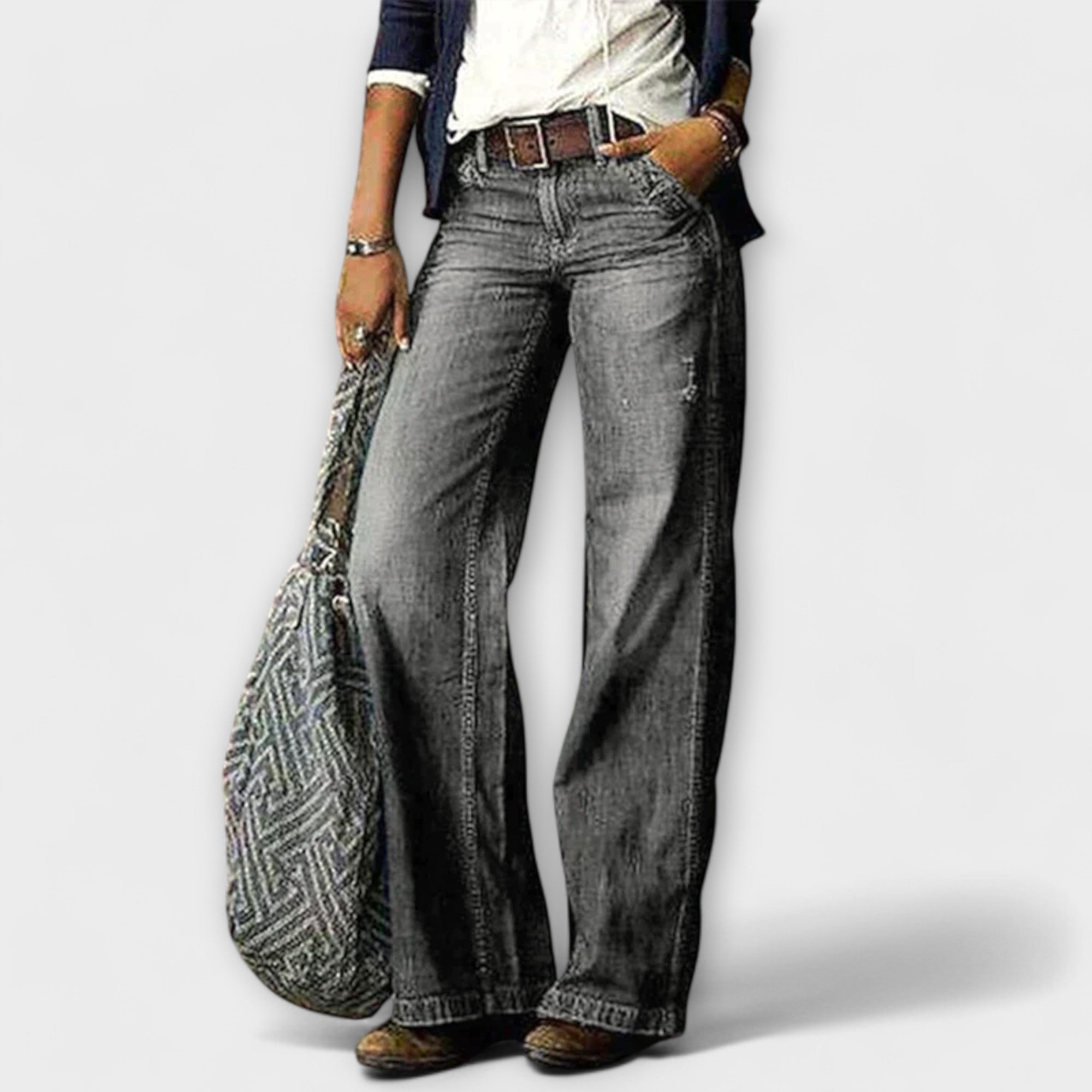 Boutique Eliza™ | Wide-leg denim trousers