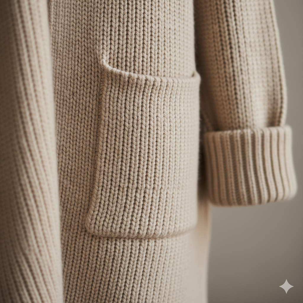 IRENE | Knitted Cardigan in Wool Blend