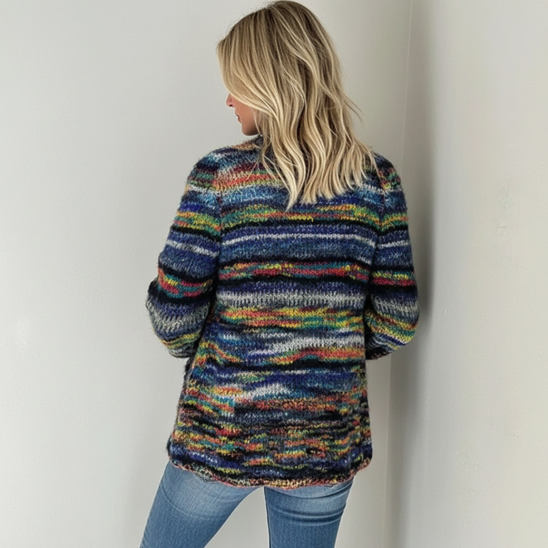 Catherine | Cozy Multicolor Cardigan