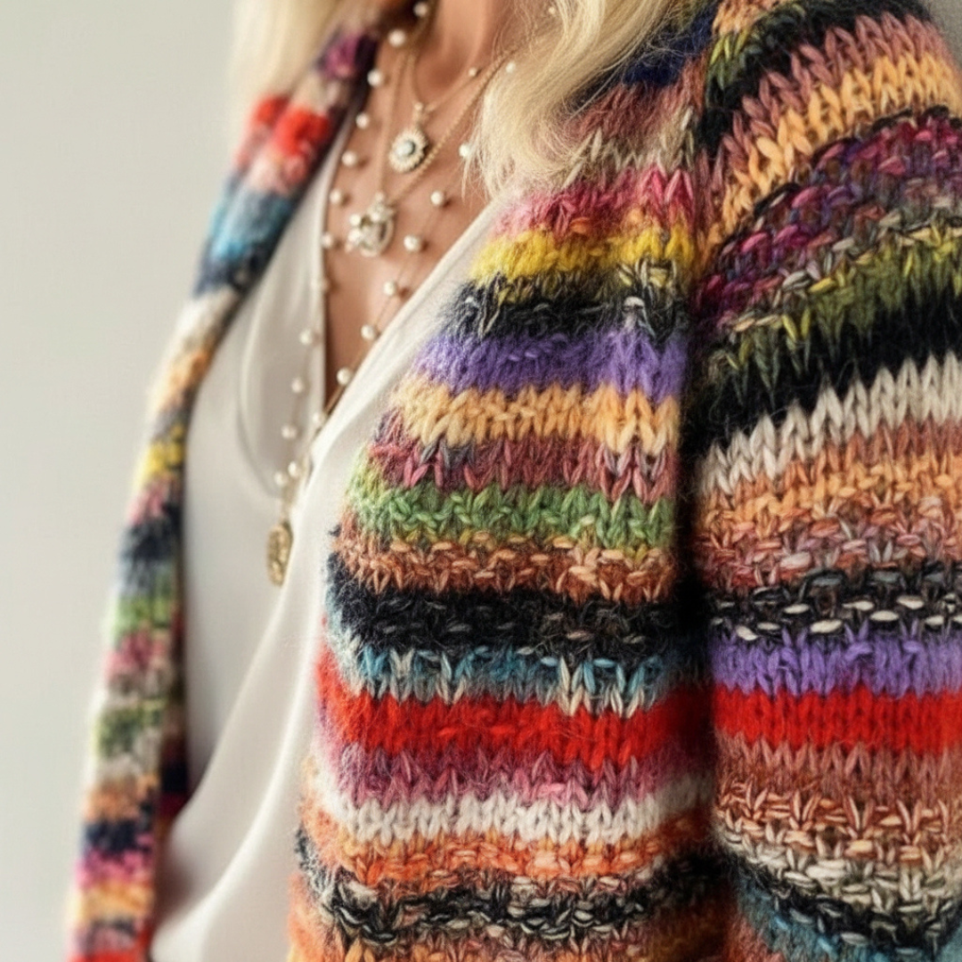Catherine | Cozy Multicolor Cardigan