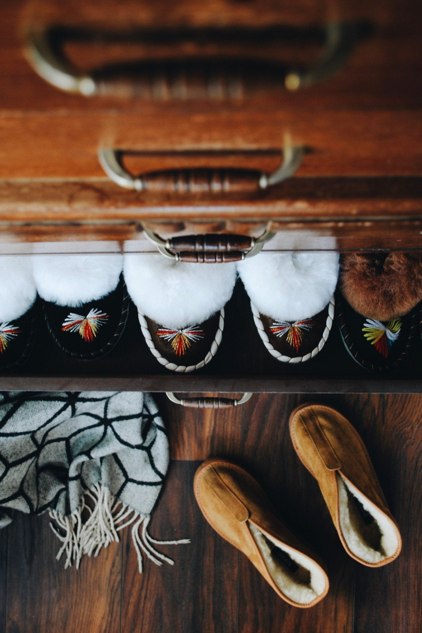 Amara | Suede &amp; Wool Slipper Boots