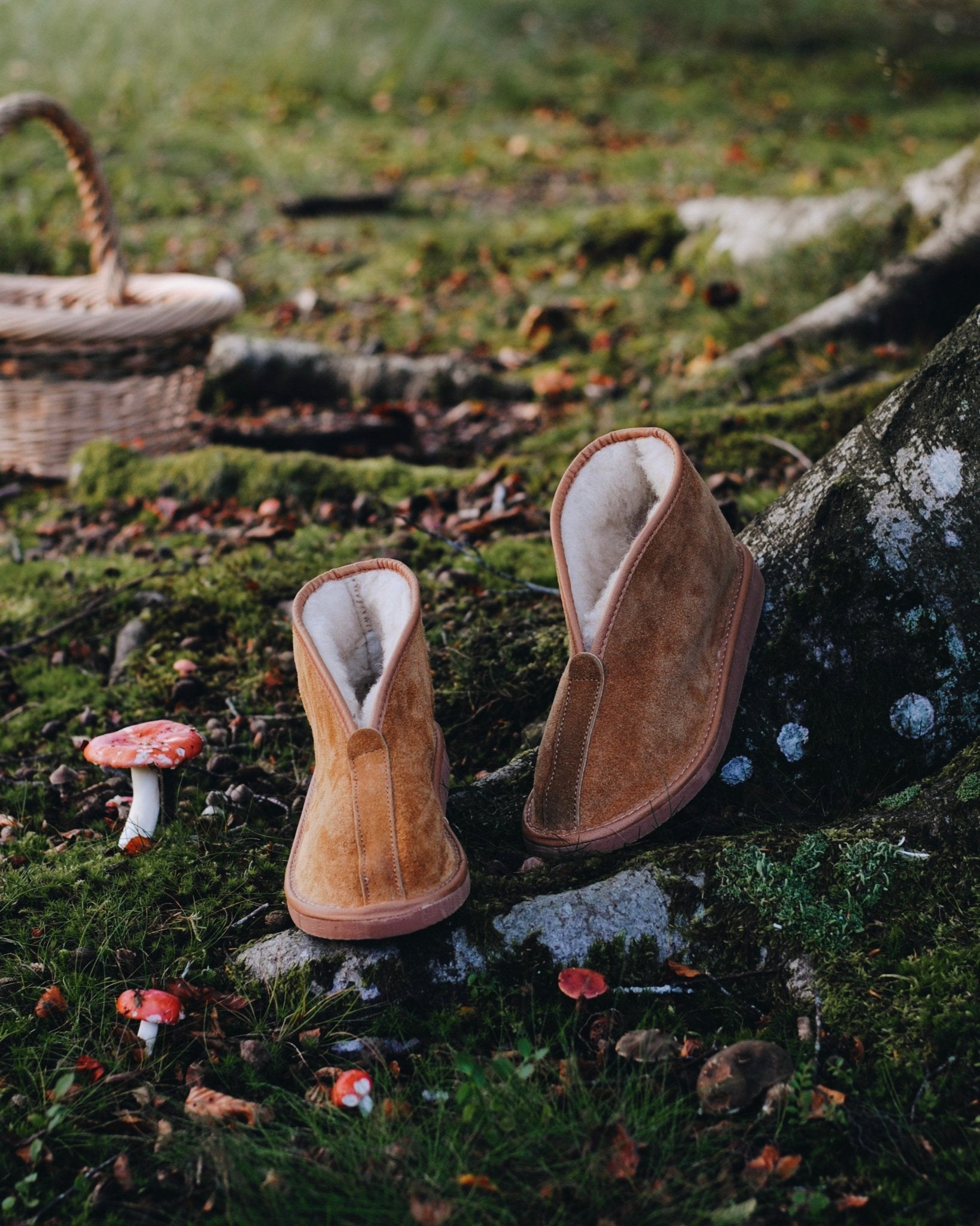 Amara | Suede &amp; Wool Slipper Boots