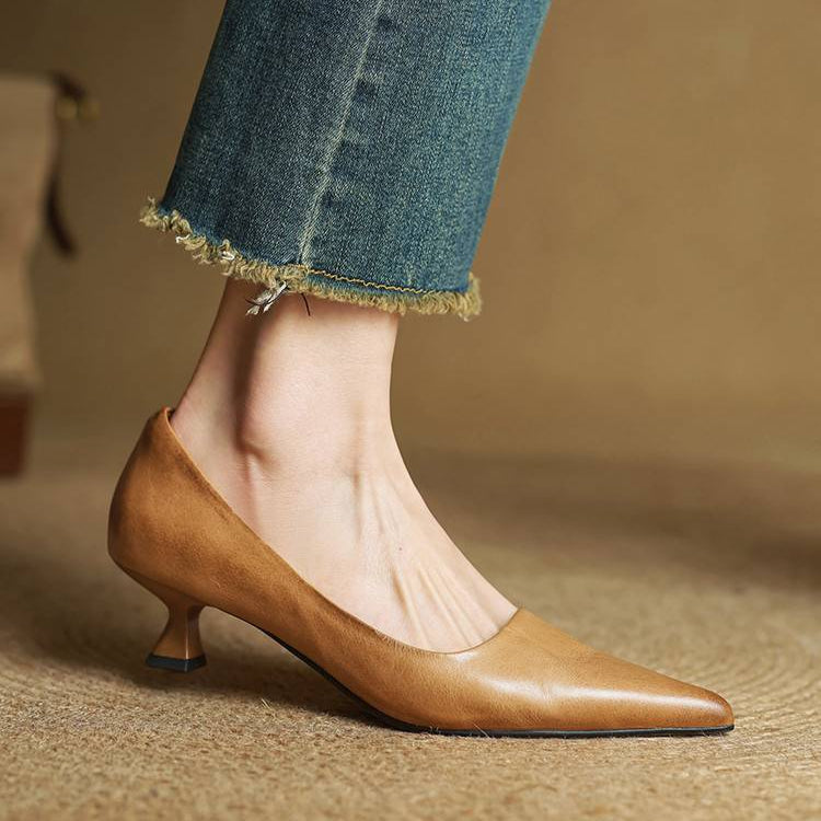 Anok – Premium Leather Heels for Everyday Elegance