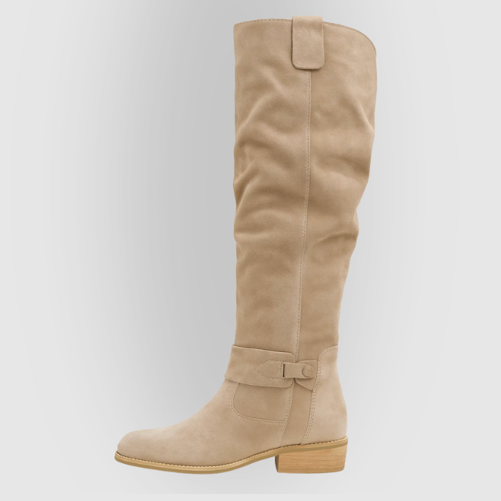 BelleVie — Elegant Suede Knee-High Boots