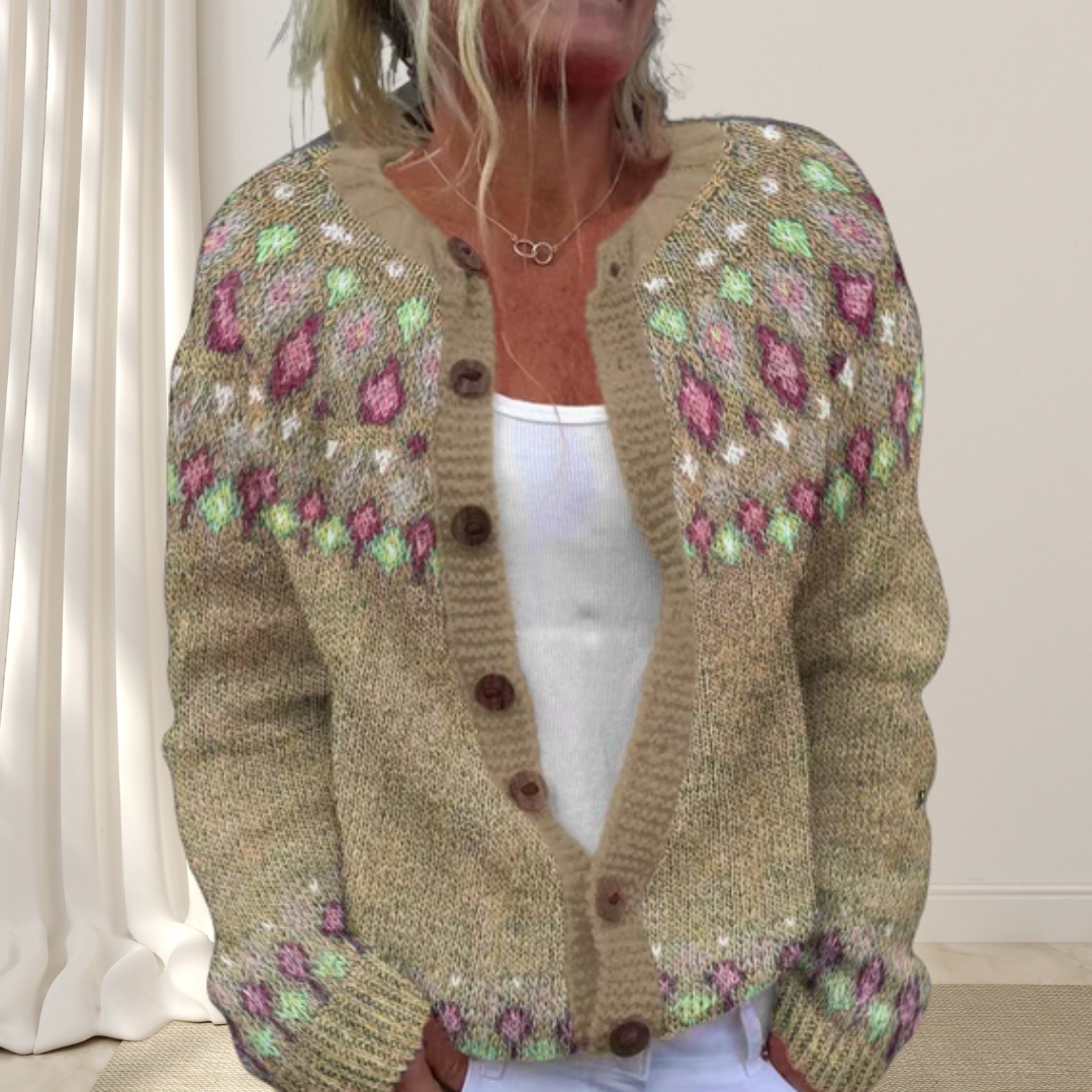 Boutique Eliza™ | Loose Chic Patterned Cardigan