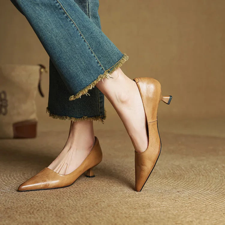 Anok – Premium Leather Heels for Everyday Elegance