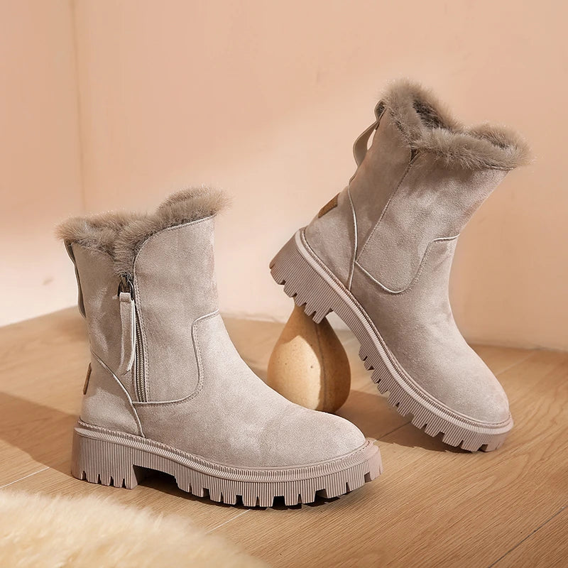 Lara | Suede Winter Ankle Boots