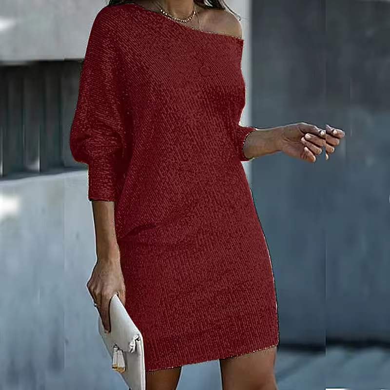 Claire - Elegant and Sparkling Fall Winter Party Dress for Women