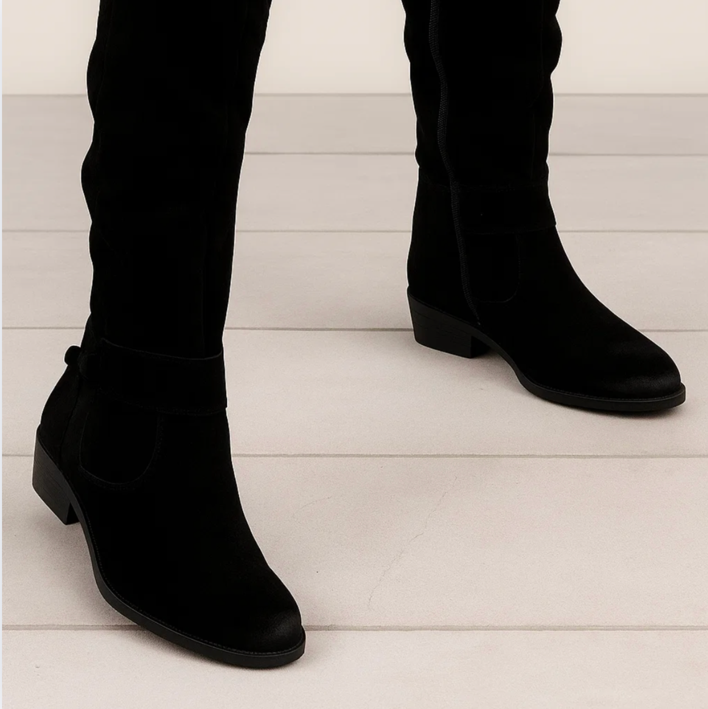 BelleVie — Elegant Suede Knee-High Boots