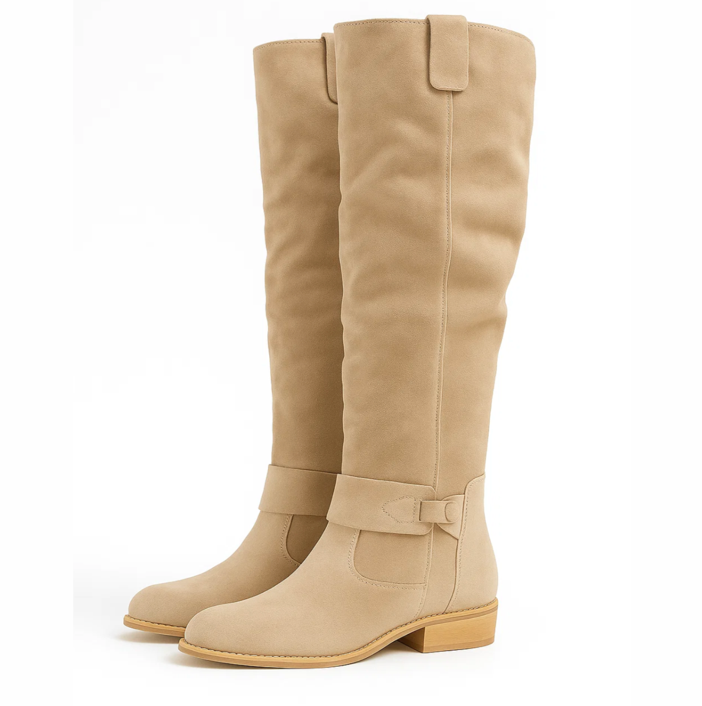 BelleVie — Elegant Suede Knee-High Boots