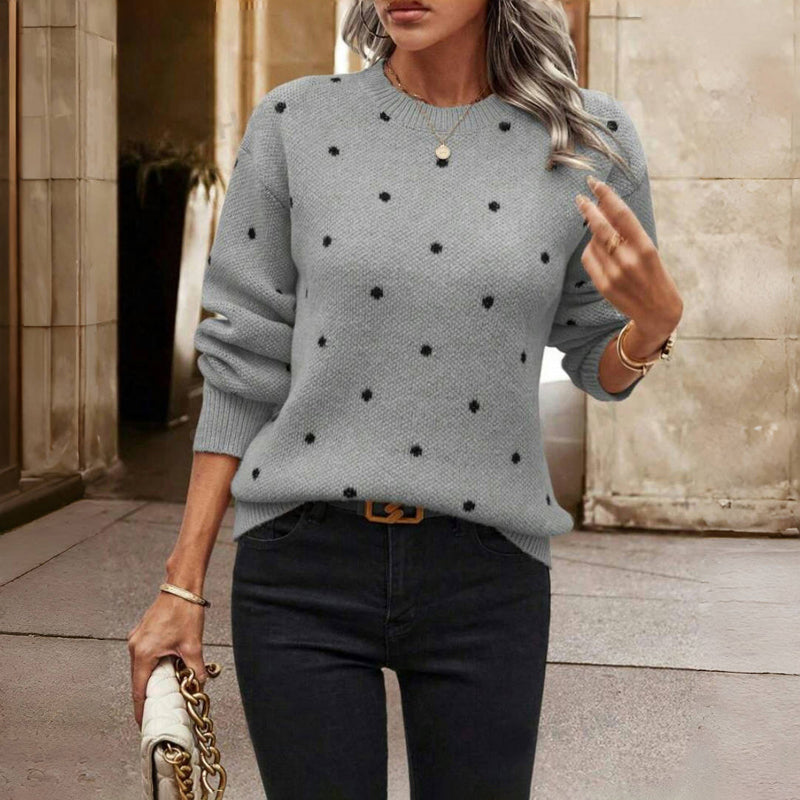 Boutique Eliza™ | Polka Dot Knitted Sweater