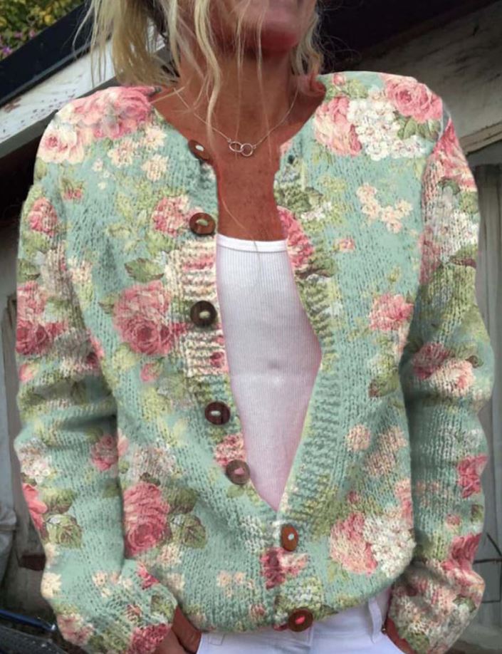 Piper - floral print cardigan