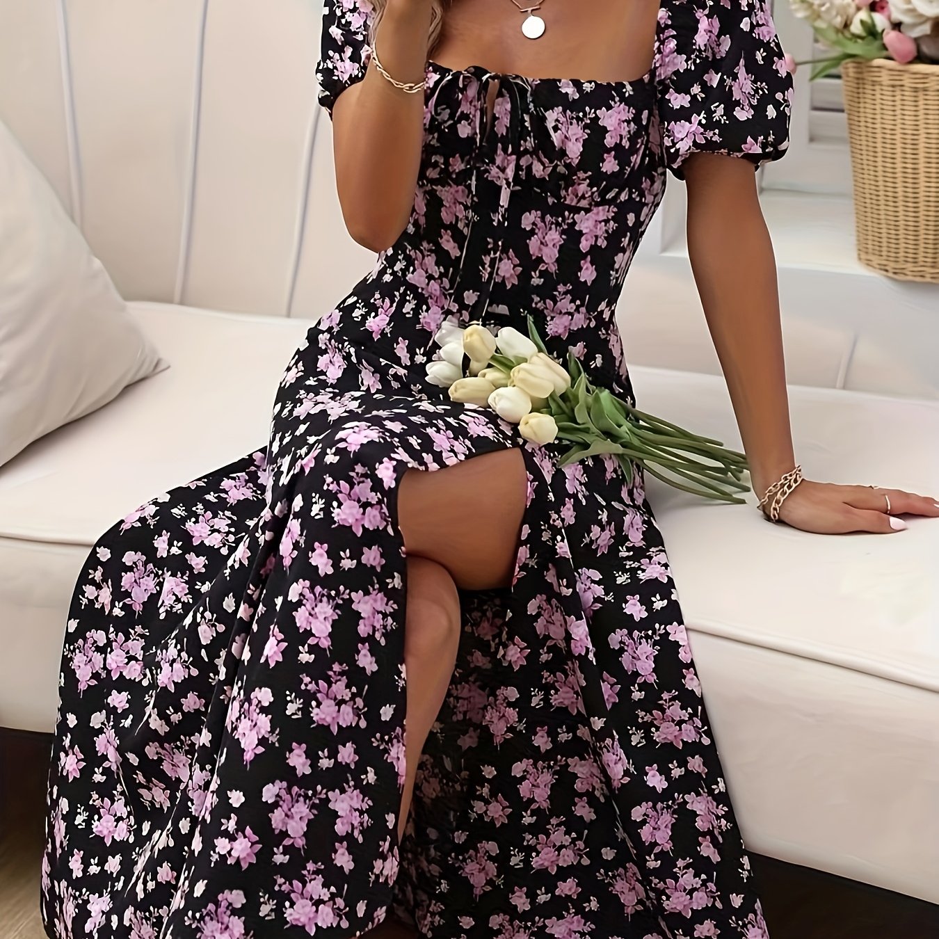 Imogen - Floral Midi Dress
