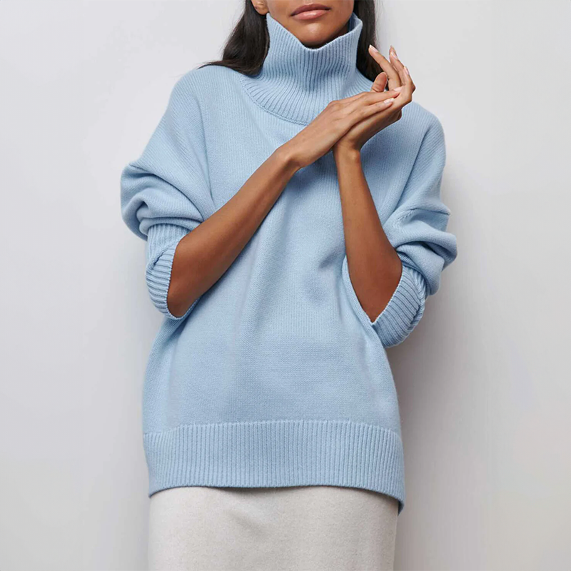 Amelia - Elegant Knitted Roll Neck Jumper
