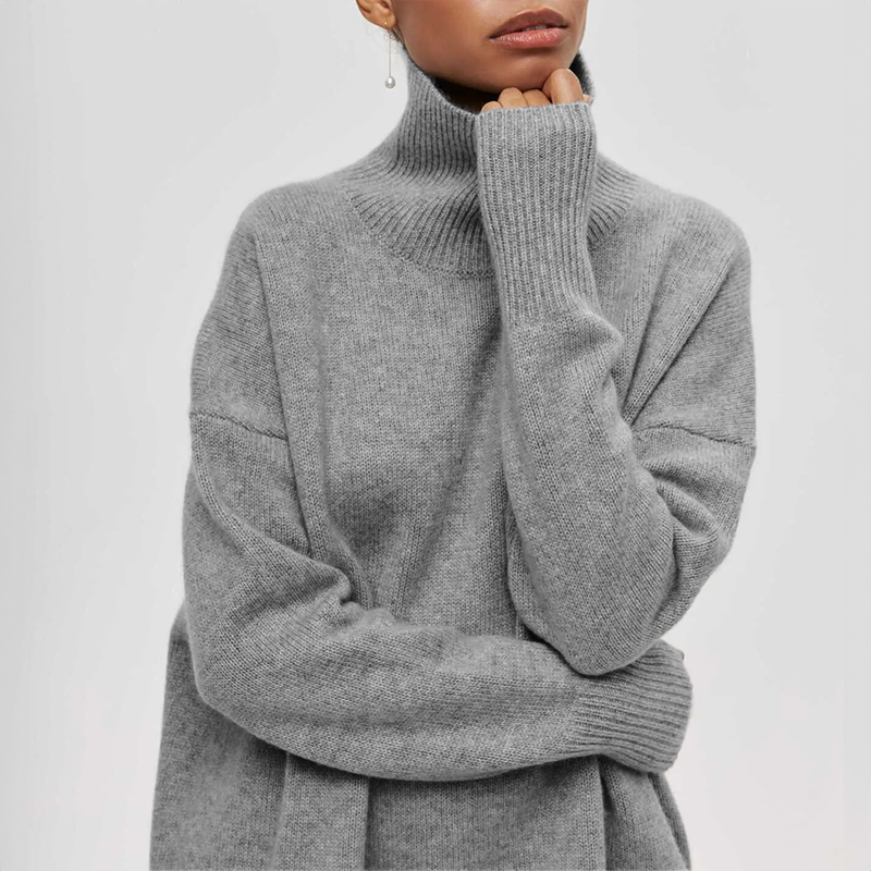 Amelia - Elegant Knitted Roll Neck Jumper