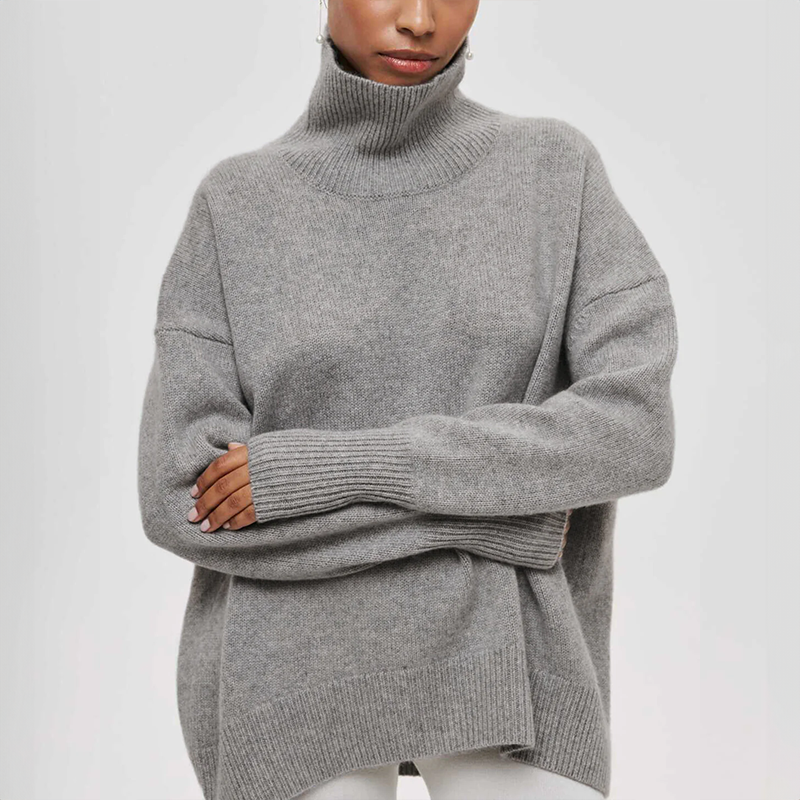 Amelia - Elegant Knitted Roll Neck Jumper