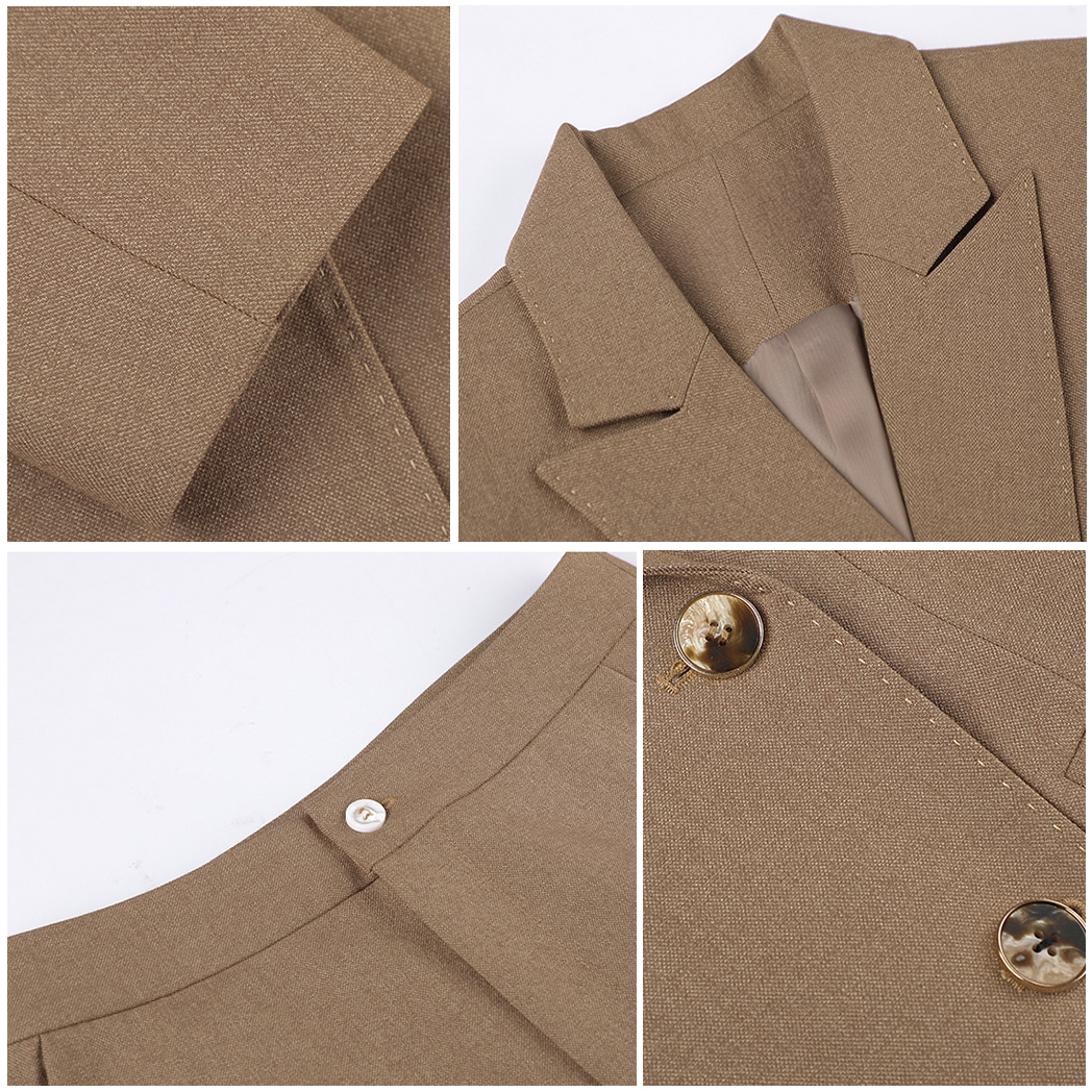 Boutique Eliza™ | Classic 4-Button Blazer with Matching Pants Set
