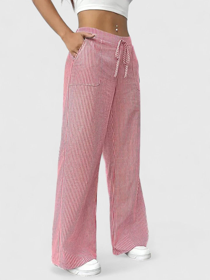 Boutique Eliza™ | Comfortable Wide-Leg Trousers with Elegant Details