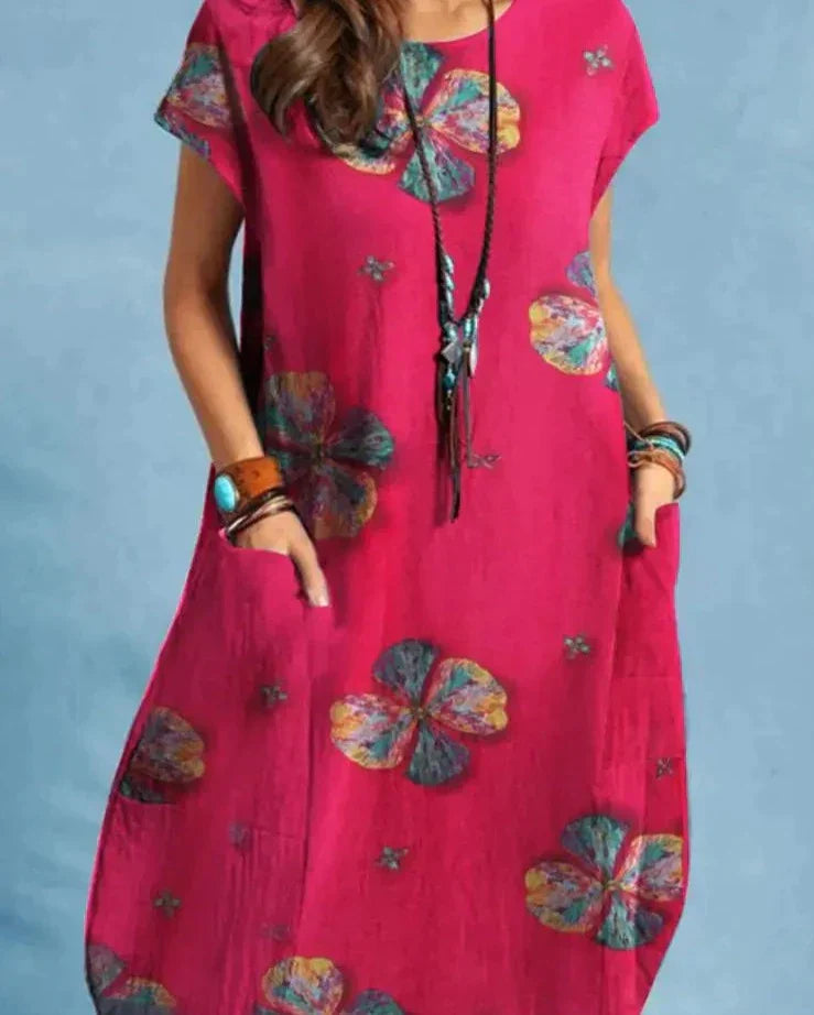 Hattie - Elegant Vintage Midi Dress (Plus Size Available)