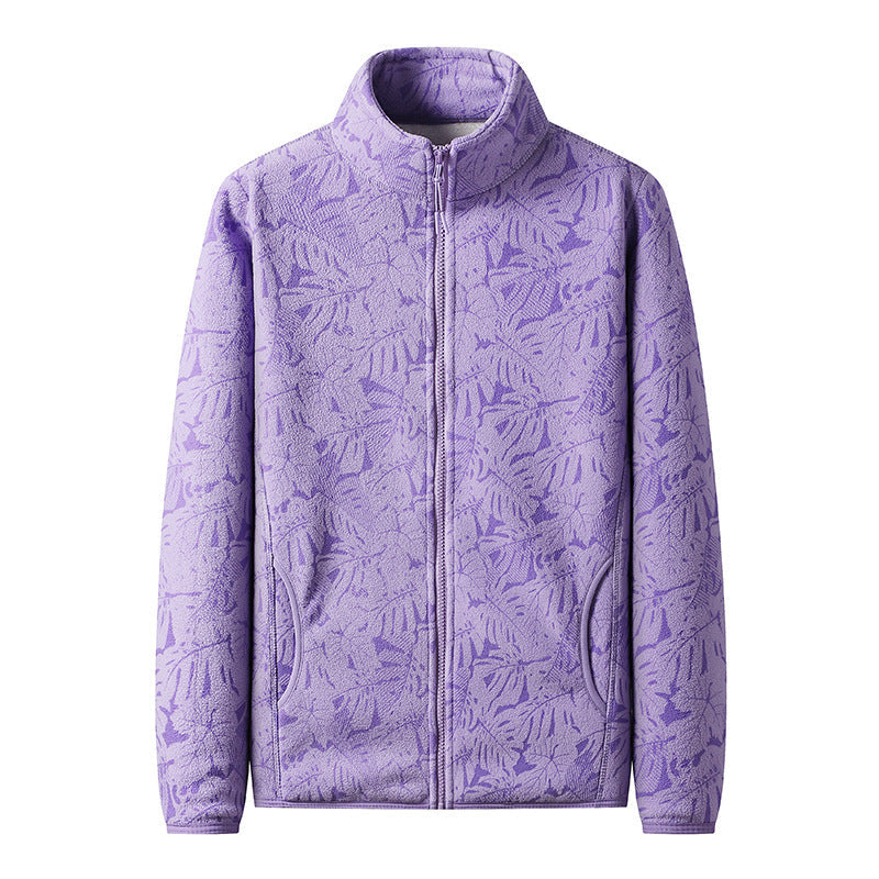 Boutique Eliza™ | Camo-Style Fleece Jacket with Shearling Lining