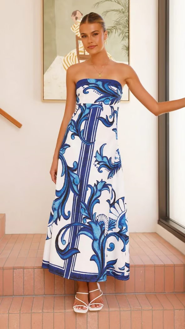 Poppy - Strapless Maxi Dress