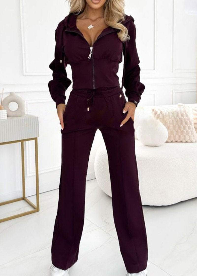 Boutique Eliza™ | Women's Wide Leg Tracksuit Set