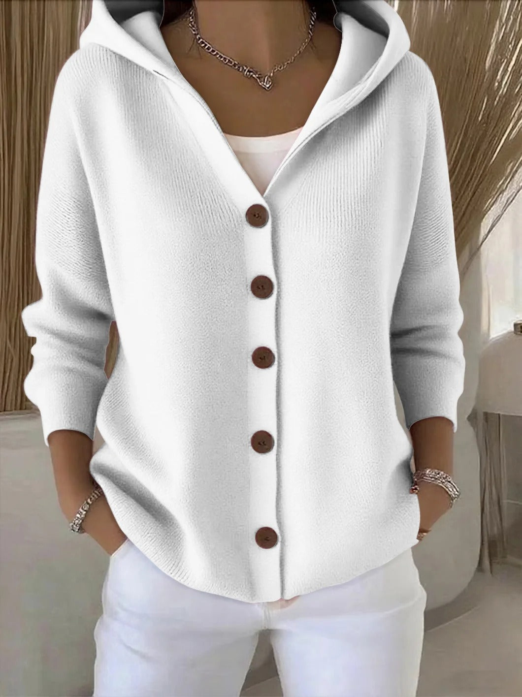 Fleur™ | Elegant Long-Sleeve Knitted Cardigan