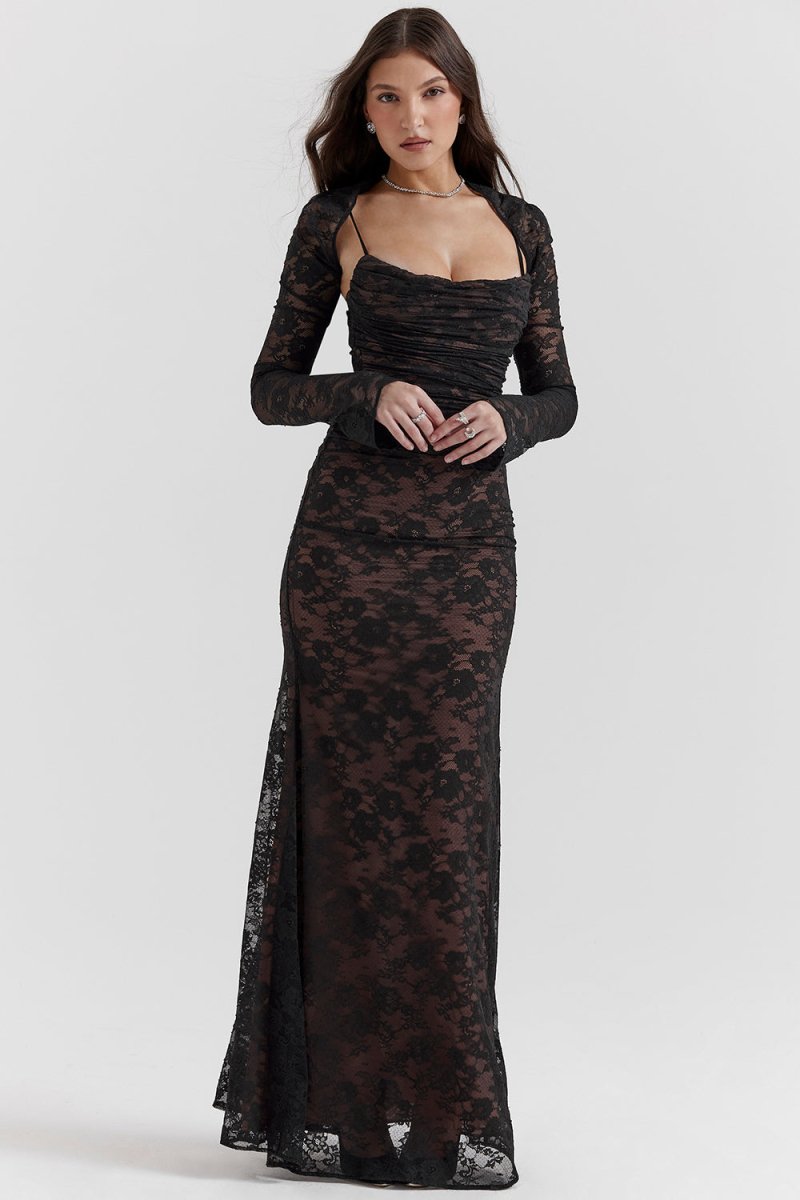 Imogen - Vintage Elegance Maxi Dress
