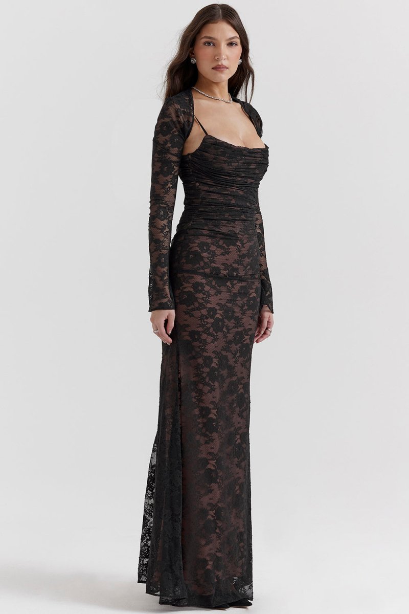 Imogen - Vintage Elegance Maxi Dress
