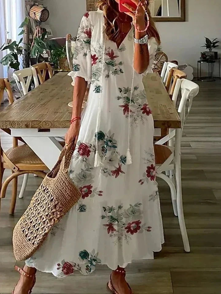 Eleanor - V-Neck Maxi Dress