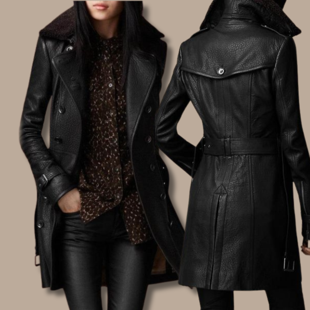 Sybil - Leather Trench Coat
